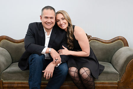 Couples portrait in Studio 14 by Gabrielle.