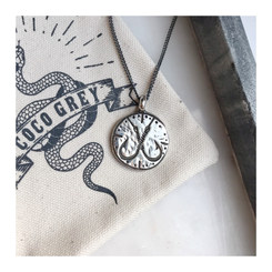 BESPOKE FISHING HOOK DISC PENDANT