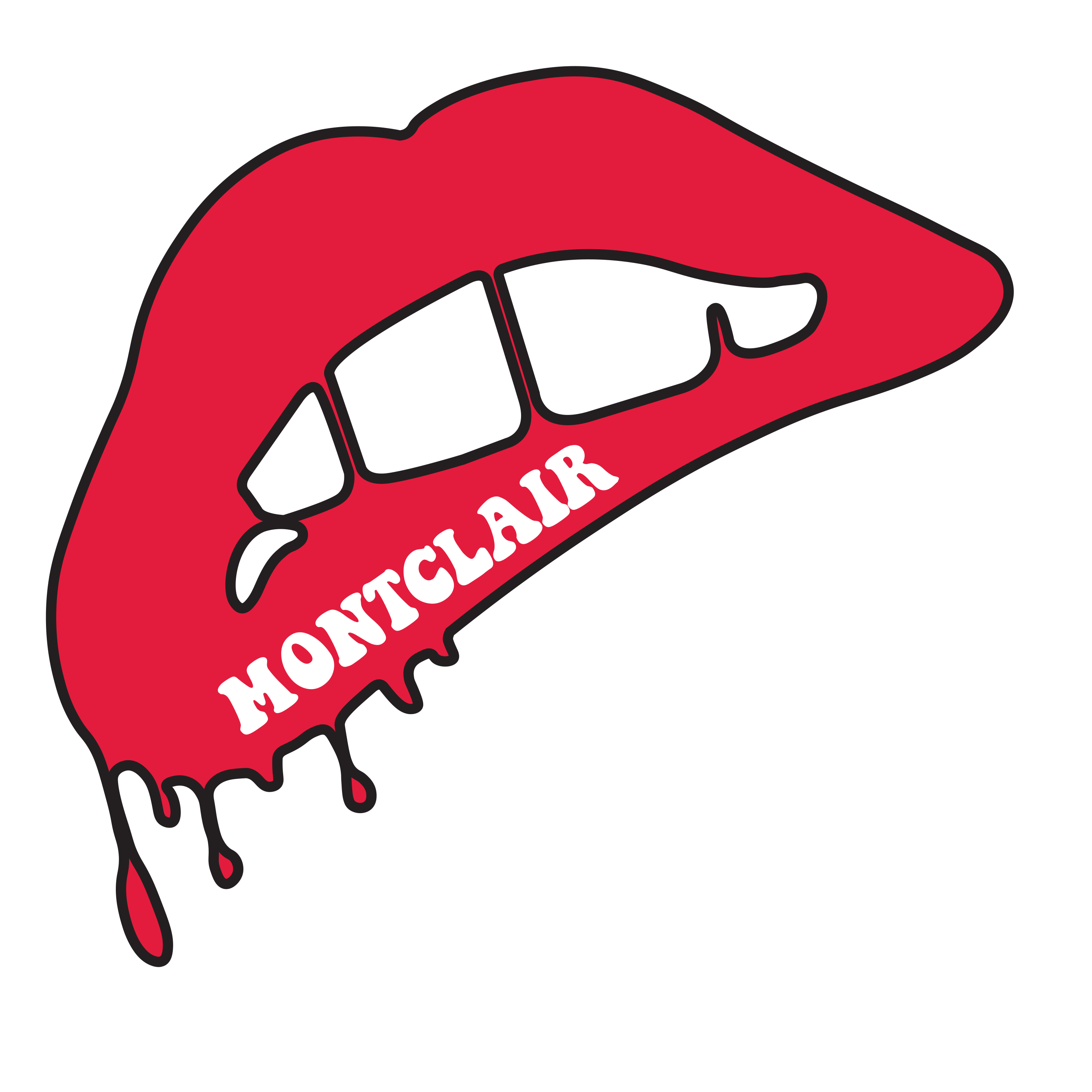 Montclair State University Lips Sister Stickers