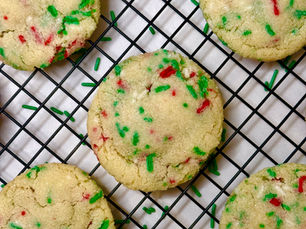 Chewy Sprinkle Sugar Cookies