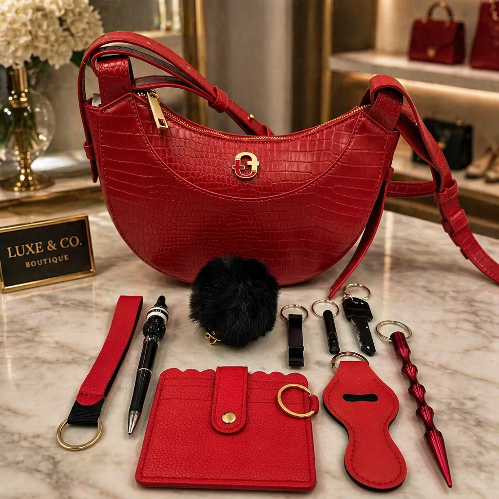 Red purse set