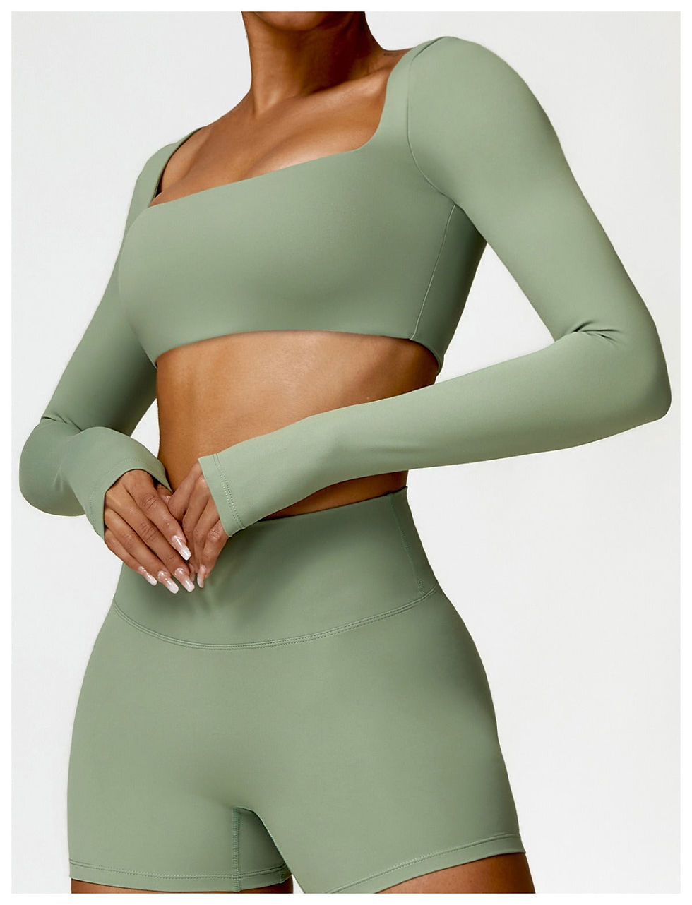 Thumbnail: Eclipse Longsleeve Top & Shorts Set (Size Up)