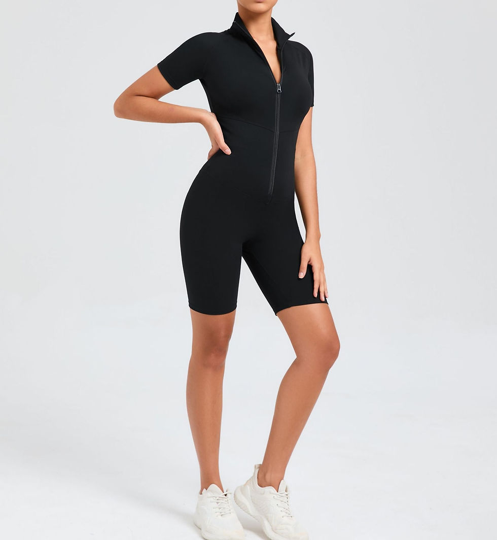 Thumbnail: Core T-Sleeve Zip Romper