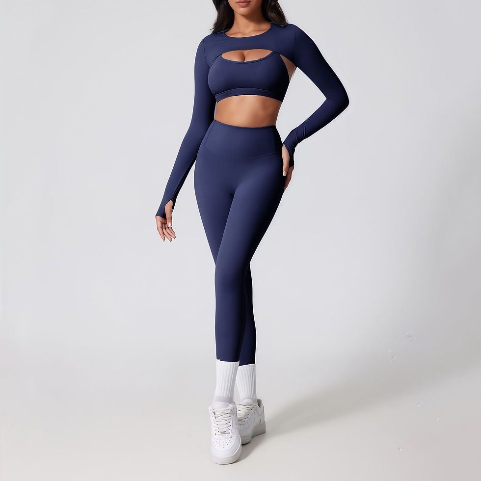 Thumbnail: Thea 3 Pcs. Top & Leggings Set