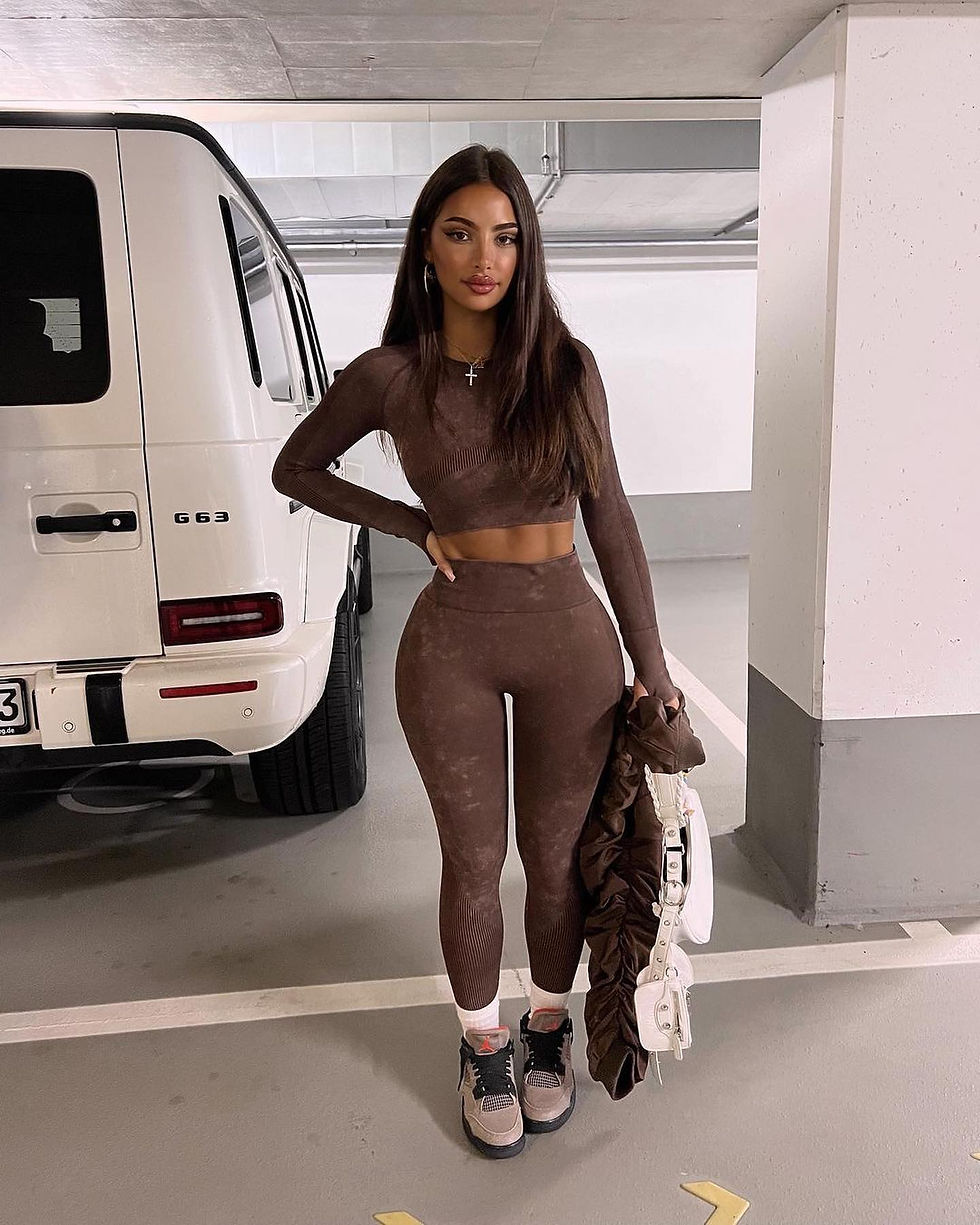 Thumbnail: Icon Marble Longsleeve & Leggings Set