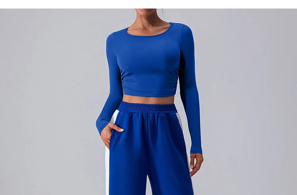 Thumbnail: Blakely Contrast Longsleeve Top & Trousers Set