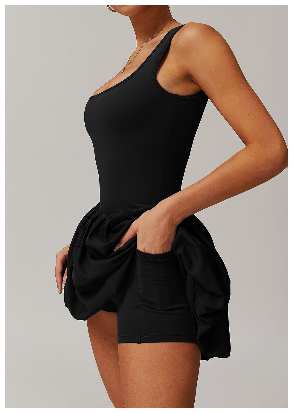 Thumbnail: Puff Bell Skort Dress
