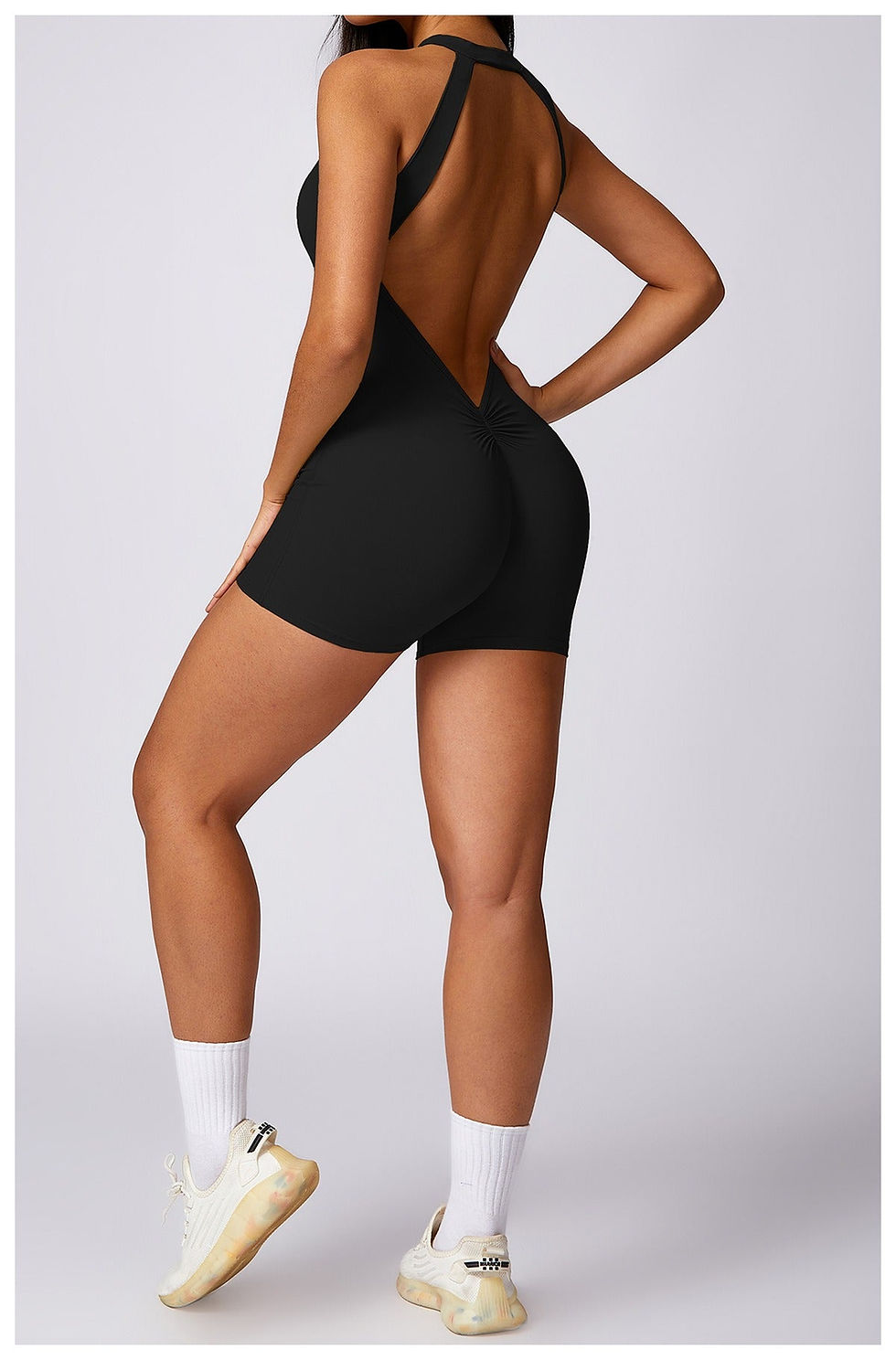 Thumbnail: Christine Sculpt Backless Romper