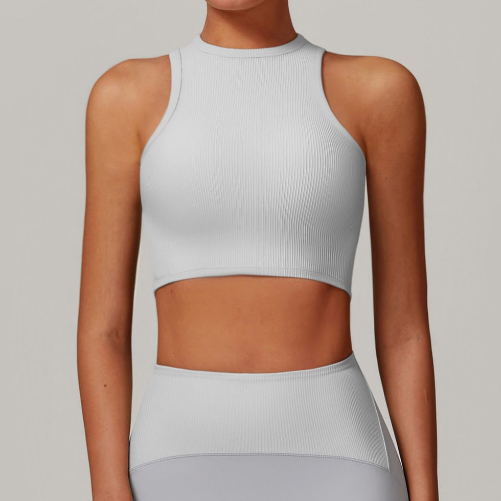 Melina Micro Ribbed Crop Top