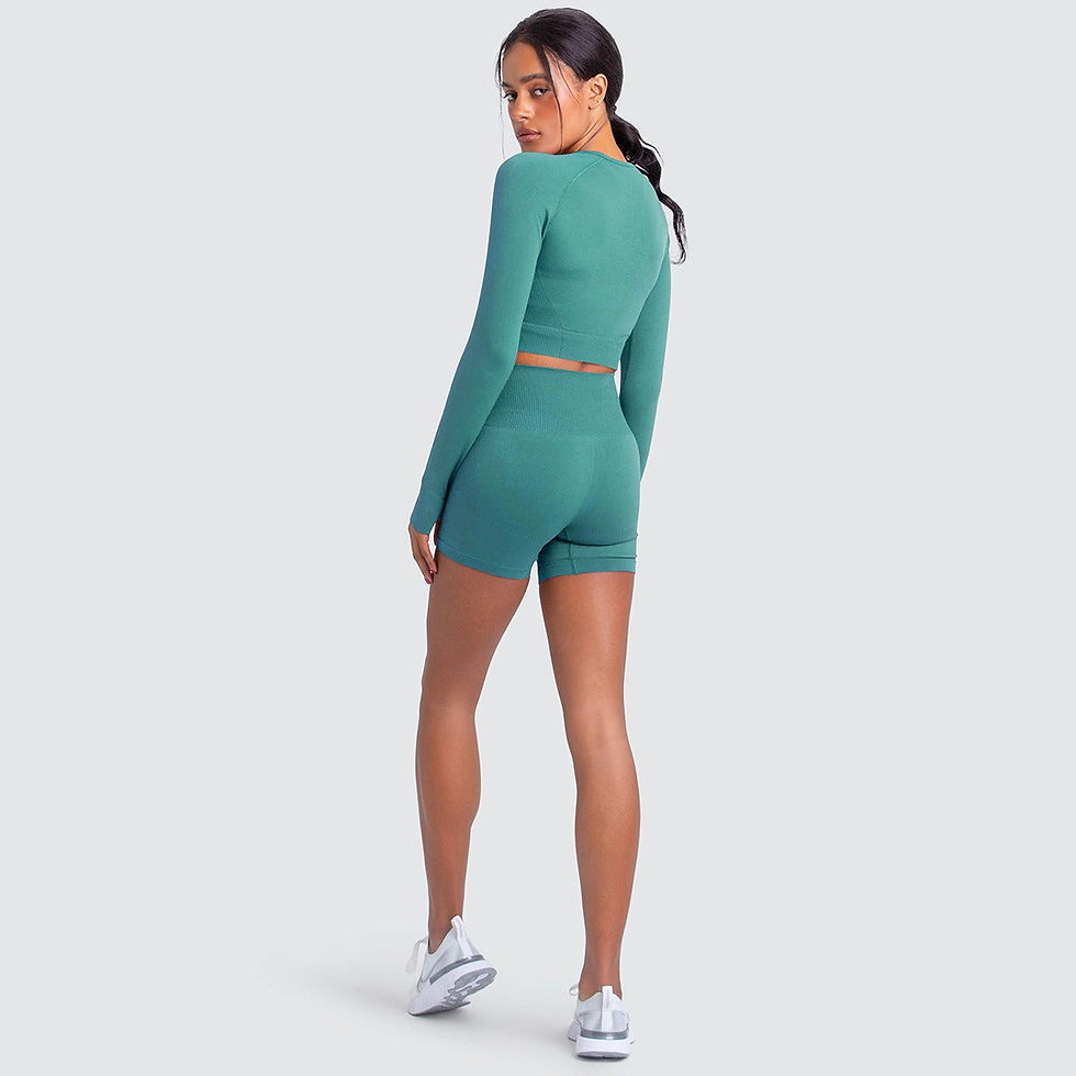 Thumbnail: Erica Seamless Longsleeve Top & Shorts Set