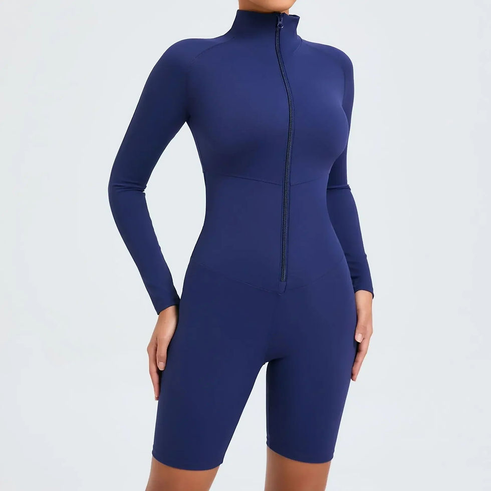 Thumbnail: Core Longsleeve Zip Romper