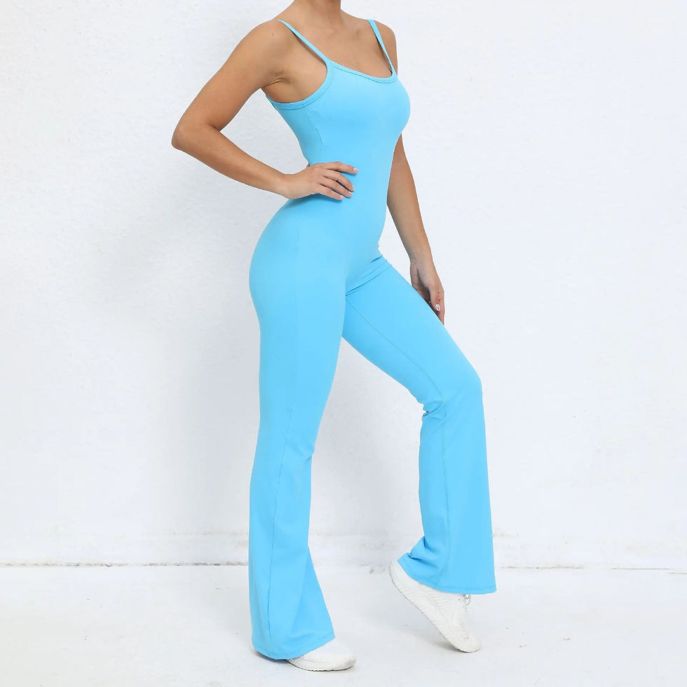 Thumbnail: Essential Strappy Flared Jumpsuit