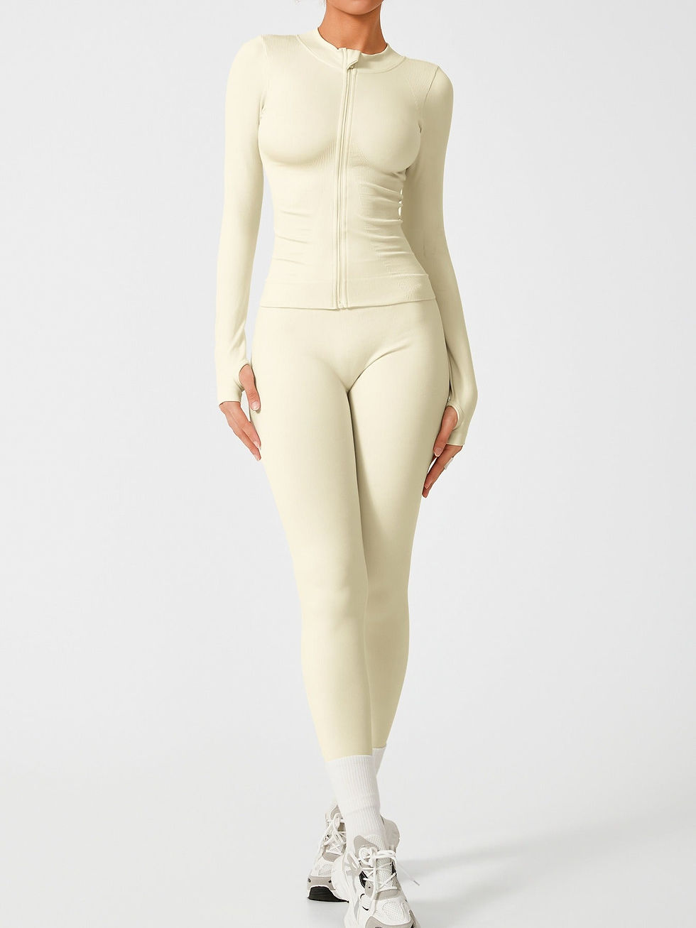 Thumbnail: Eluned Longsleeve Zip Top & Leggings Set