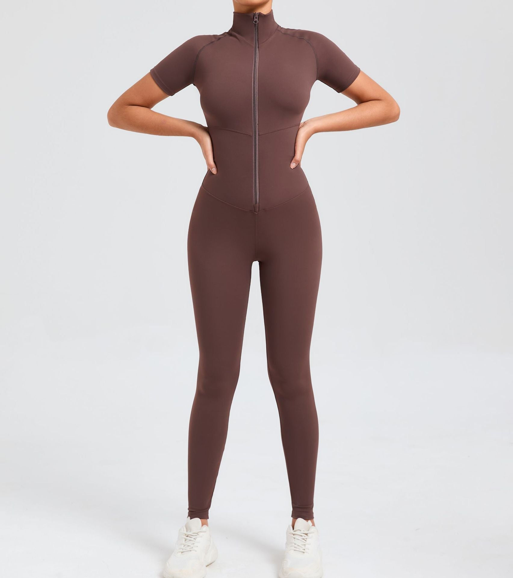 Core T-Sleeve Zip Jumpsuit