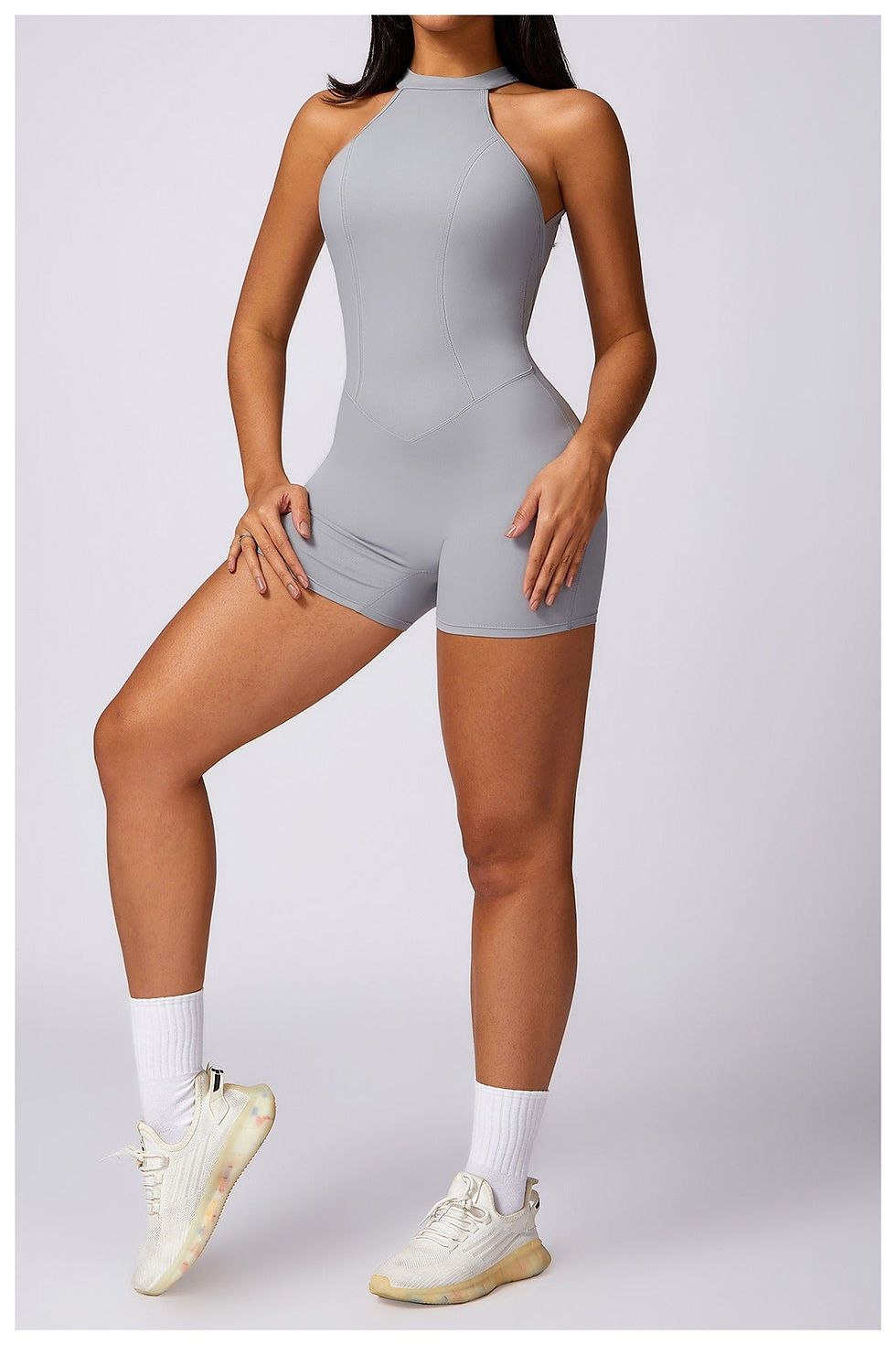 Thumbnail: Christine Sculpt Backless Romper