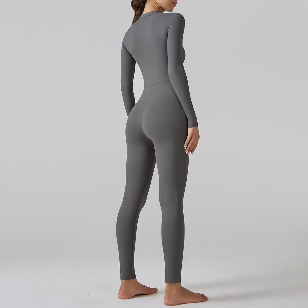 Thumbnail: Essential Longsleeve Sculpt Jumpsuit