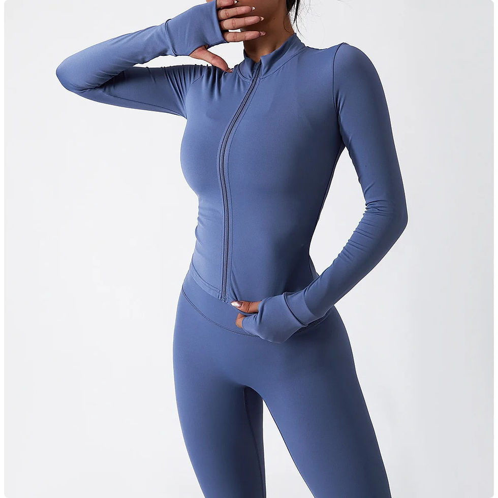 Thumbnail: Viral Zip Longsleeve Top & Leggings Set