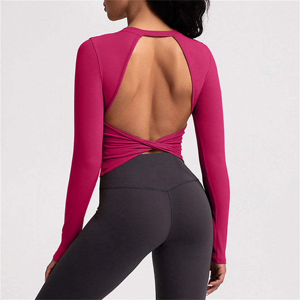 Thumbnail: Zaya Open Back Longsleeve Top