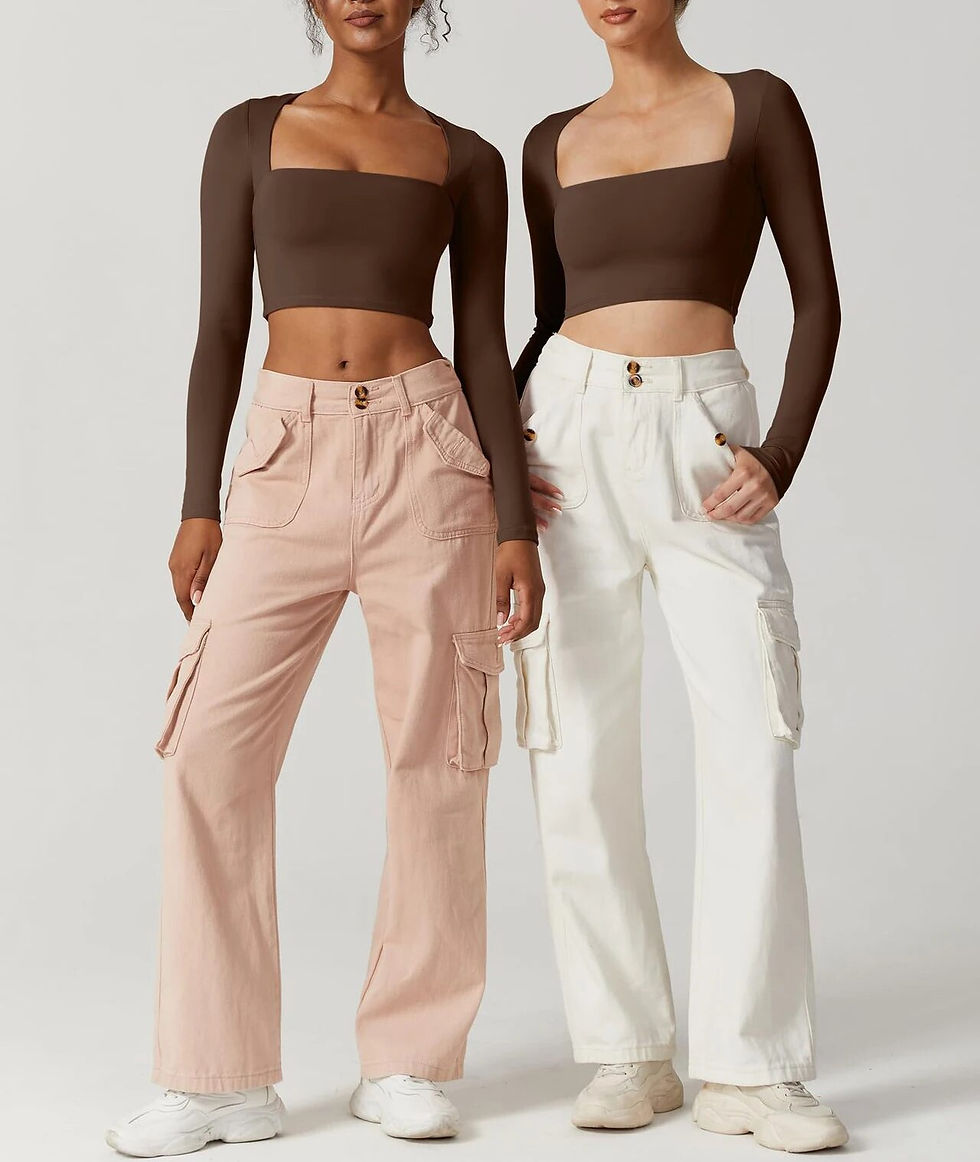 Thumbnail: Square Cut Longsleeve Top