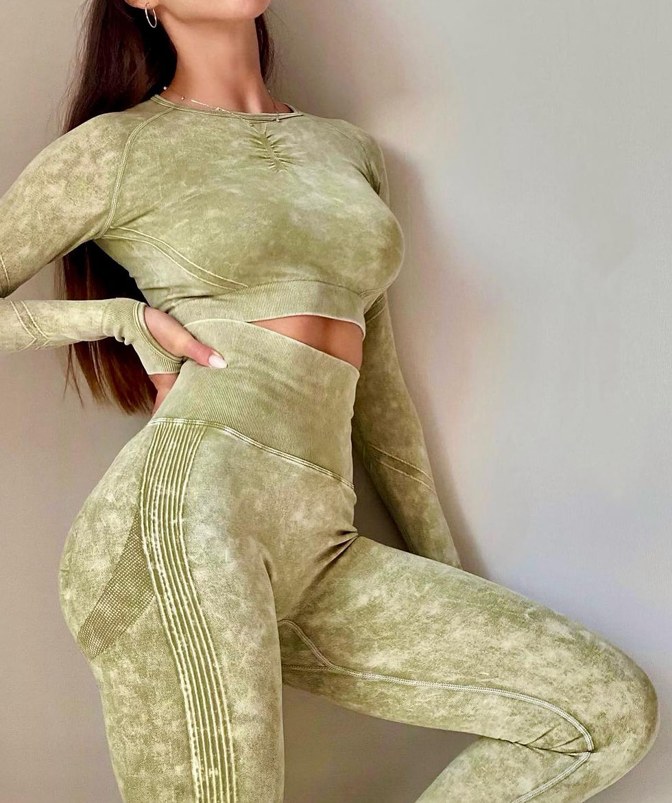Thumbnail: Icon Marble Longsleeve & Leggings Set
