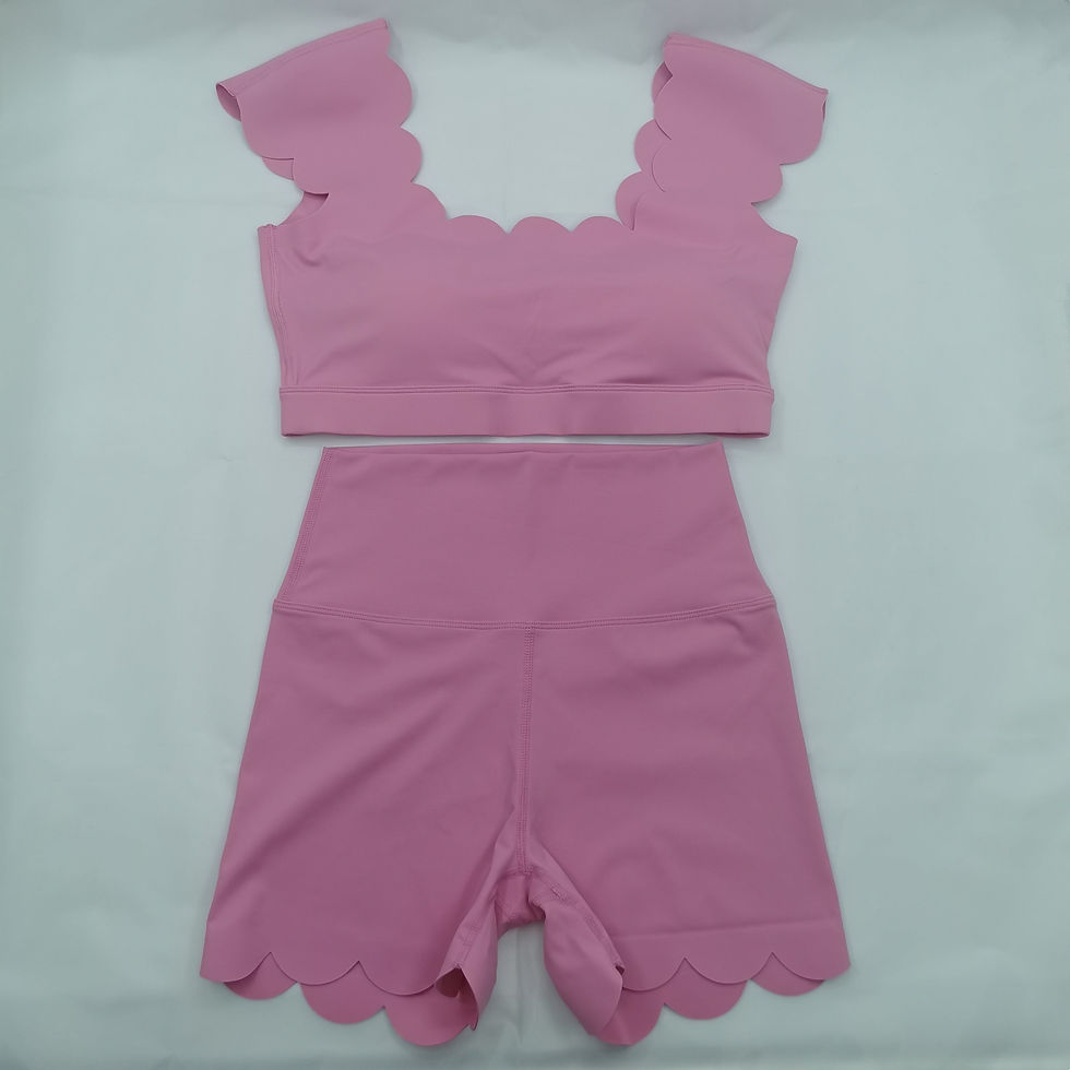 Thumbnail: Scallop Bra Top & Shorts Set