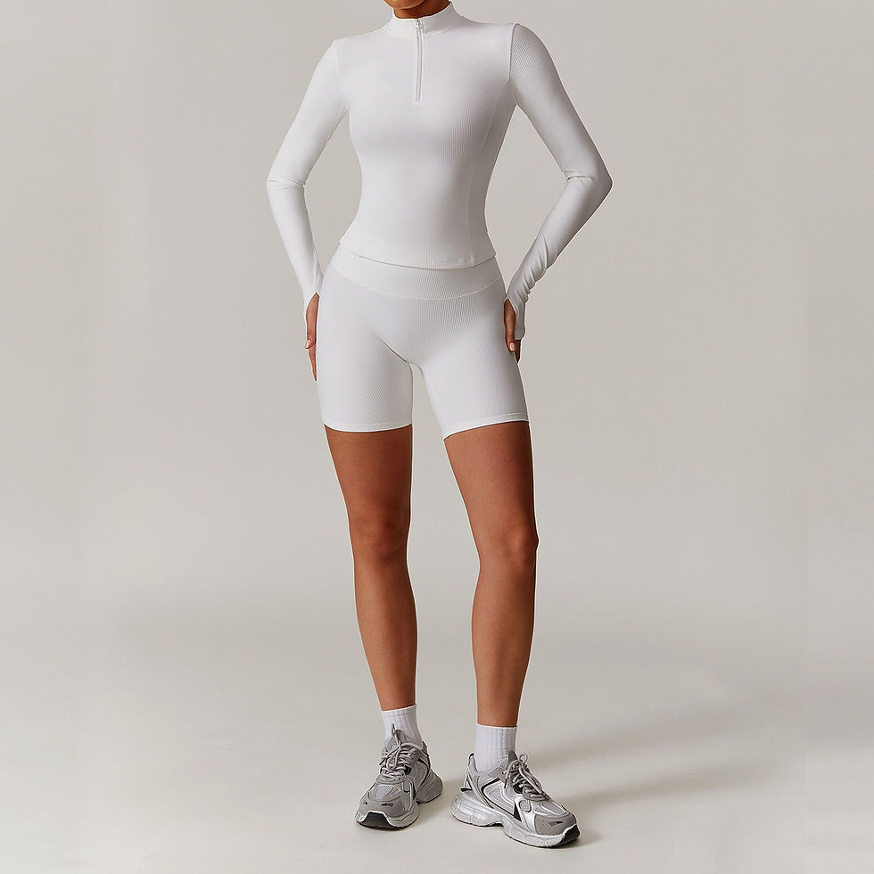 Thumbnail: Casey Quarter Zip Longsleeve Top