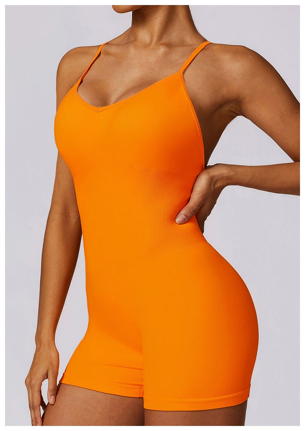 Thumbnail: Greta Seamless Scrunch Back Romper