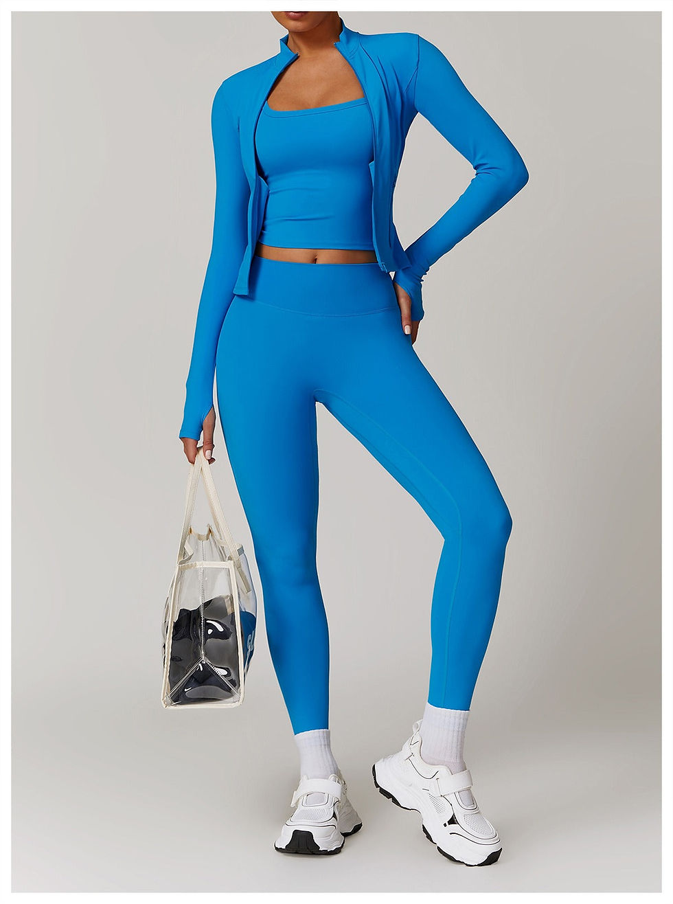 Thumbnail: Marian Longsleeve Zip Top & Leggings Set