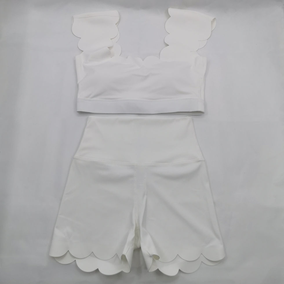 Thumbnail: Scallop Bra Top & Shorts Set