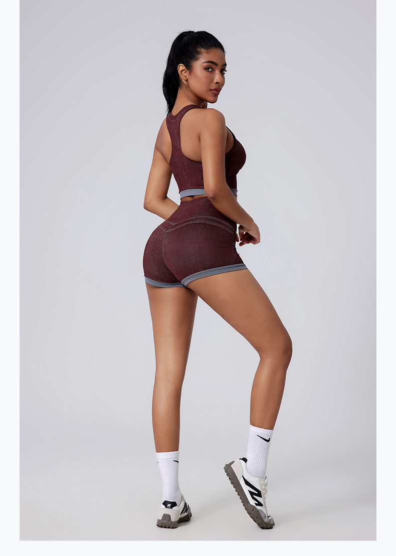 Thumbnail: Billy Denim Print Top & Shorts Set