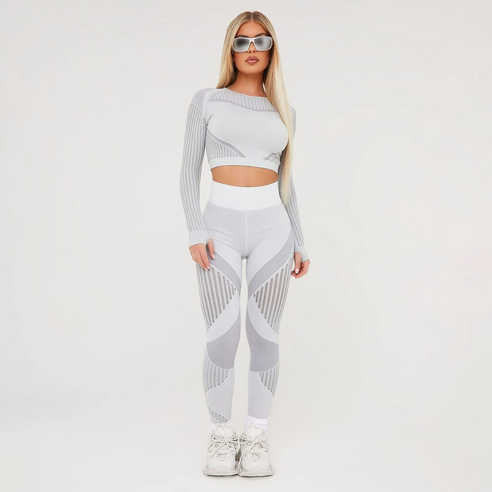 Thumbnail: Laser Cut Longsleeve & Leggings Set