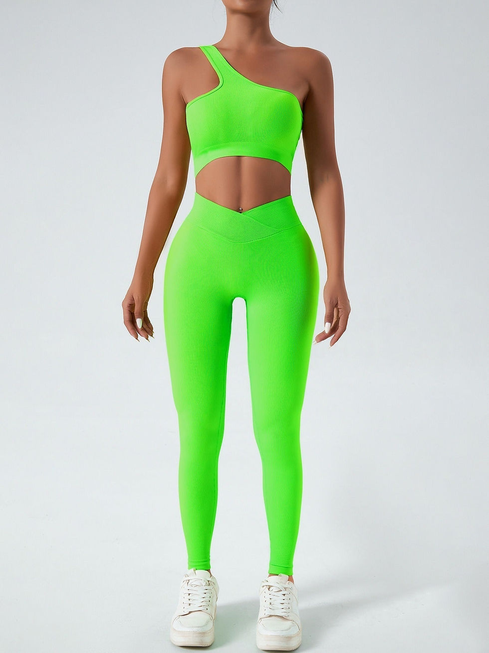 Thumbnail: Nicola Asymmetric Bra Top & Leggings Set
