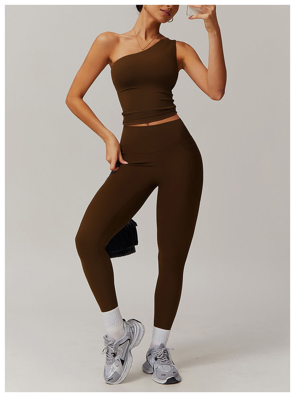 Thumbnail: Supreme Asymmetric Top & Leggings Set