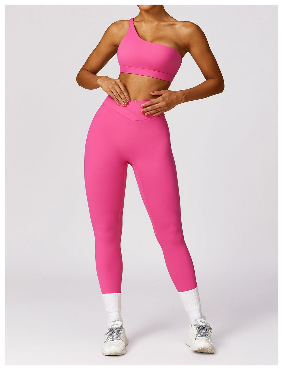 Thumbnail: Spring Asymmetric Top & Leggings Set