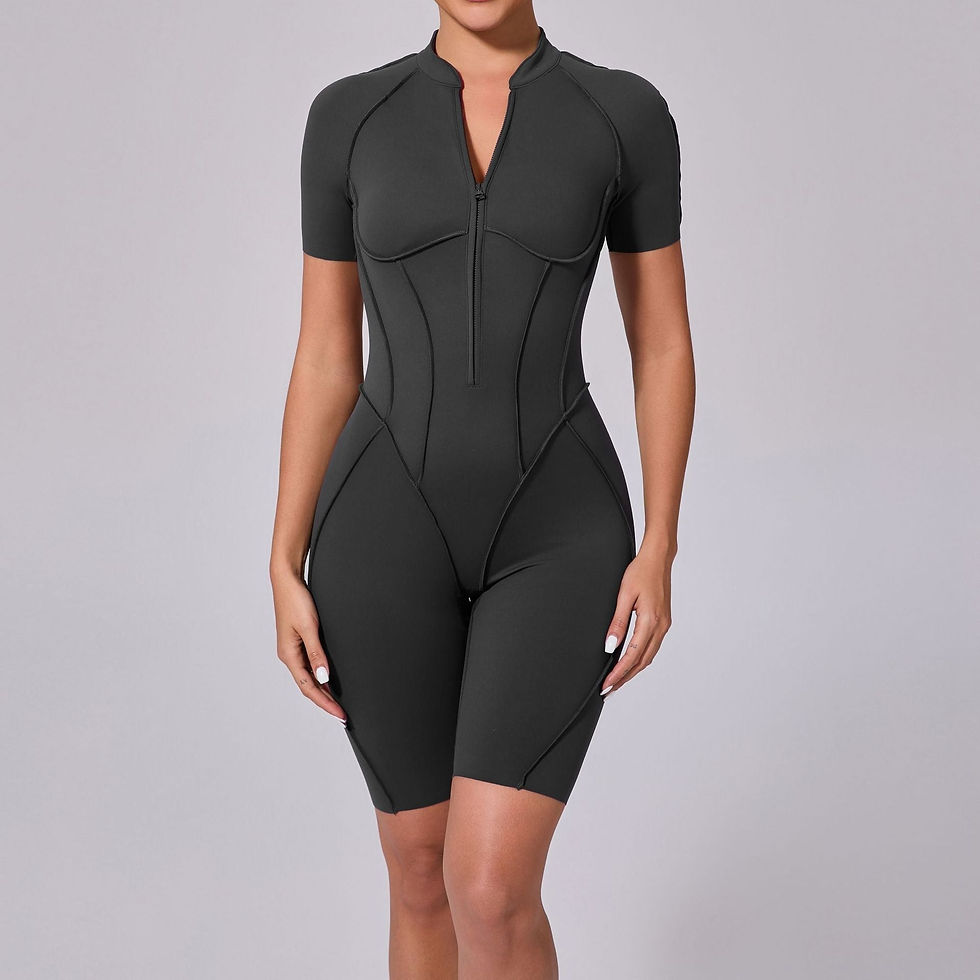Thumbnail: Iconic T-Sleeve Zip Romper