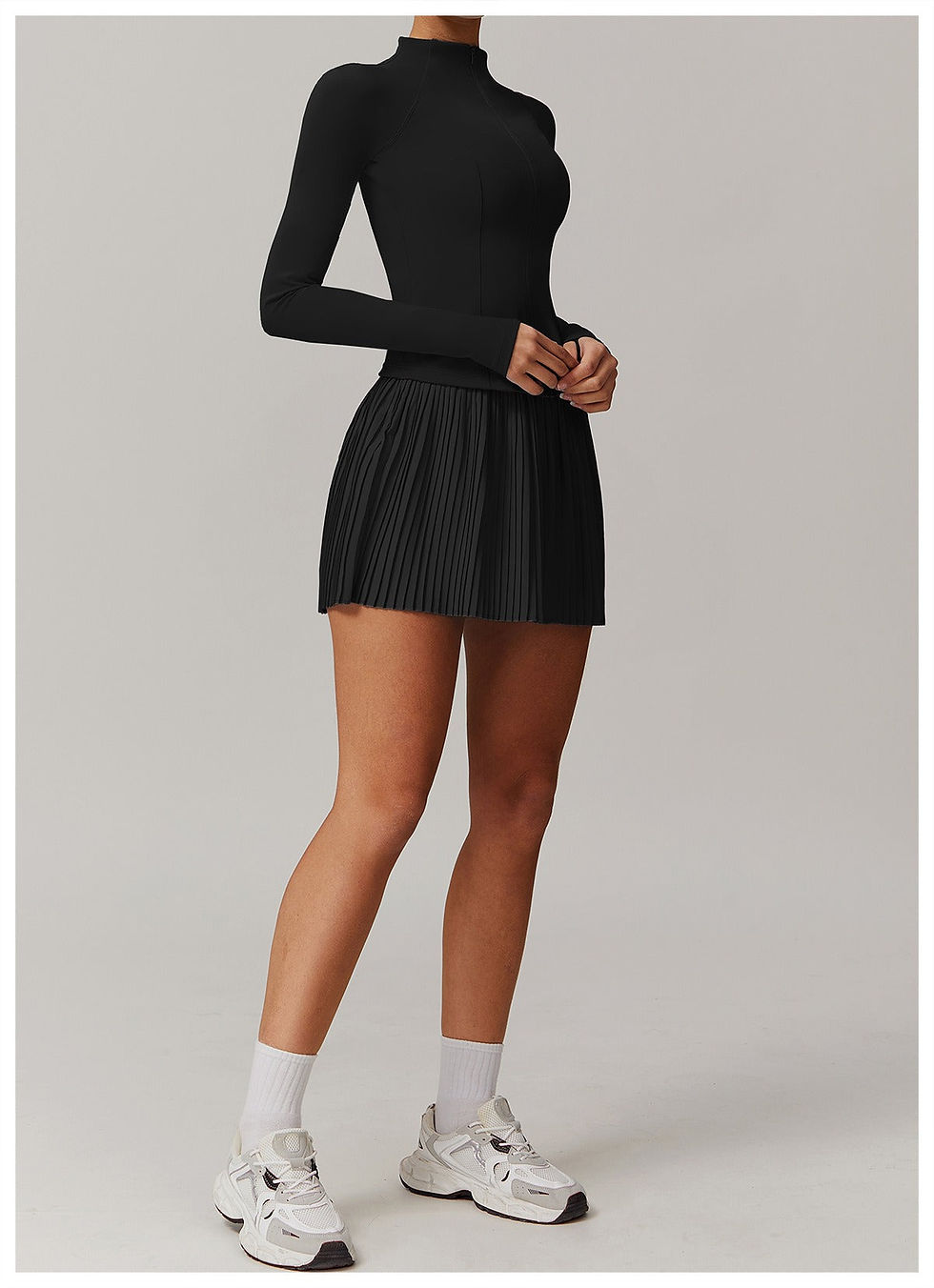 Thumbnail: Rory Longsleeve Zip Top & Skort Set