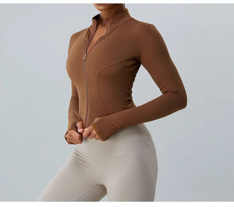 Thumbnail: Elsie Zip Up Longsleeve Top