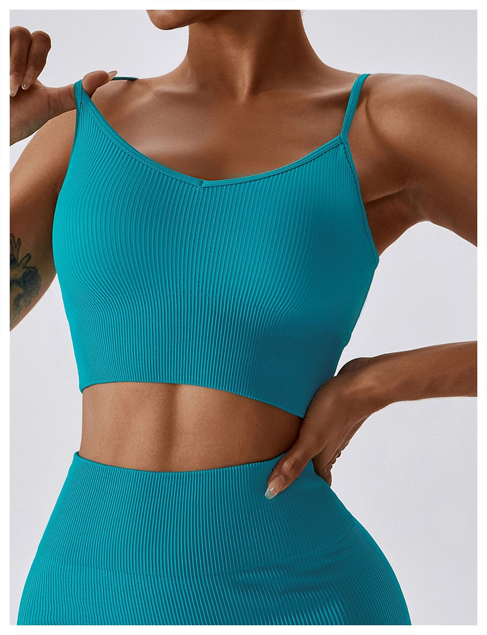 Thumbnail: Mirabelle Ribbed Top & Shorts Set