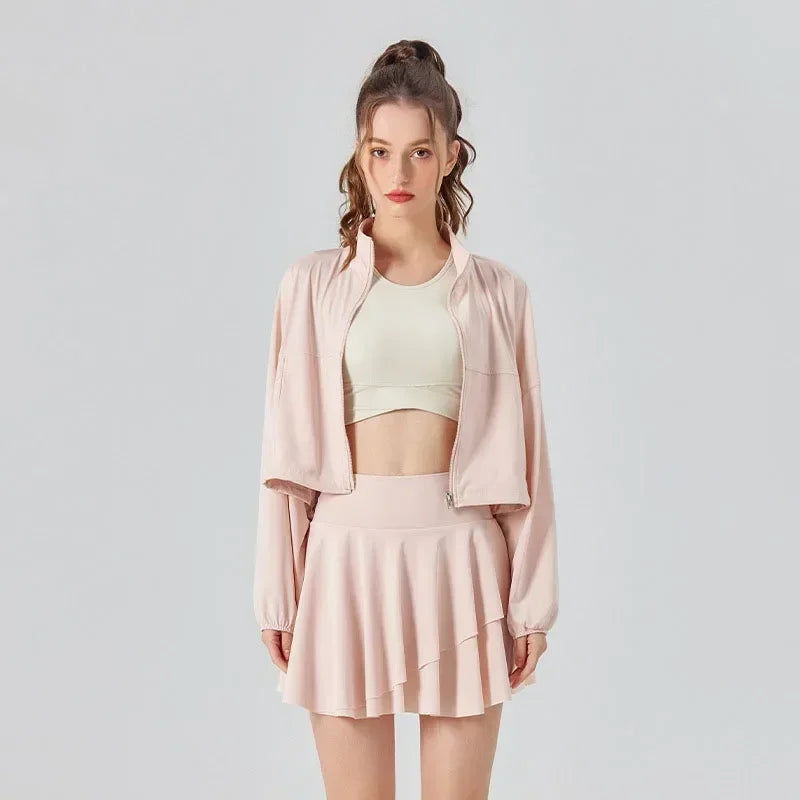 Thumbnail: Evadne Zip Top & Skort Set (UPF 50+)