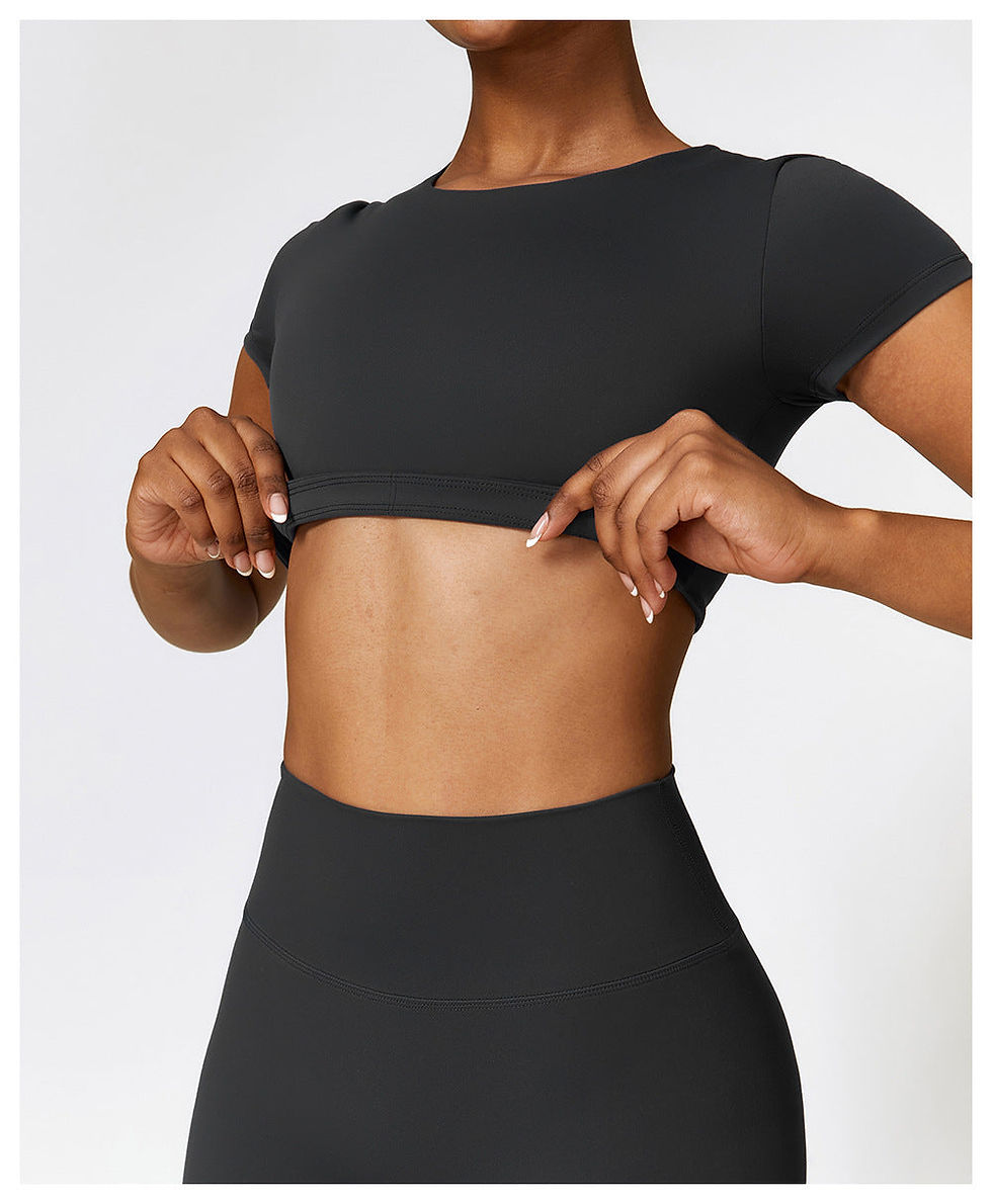 Thumbnail: Butter T-Sleeve Crop Top