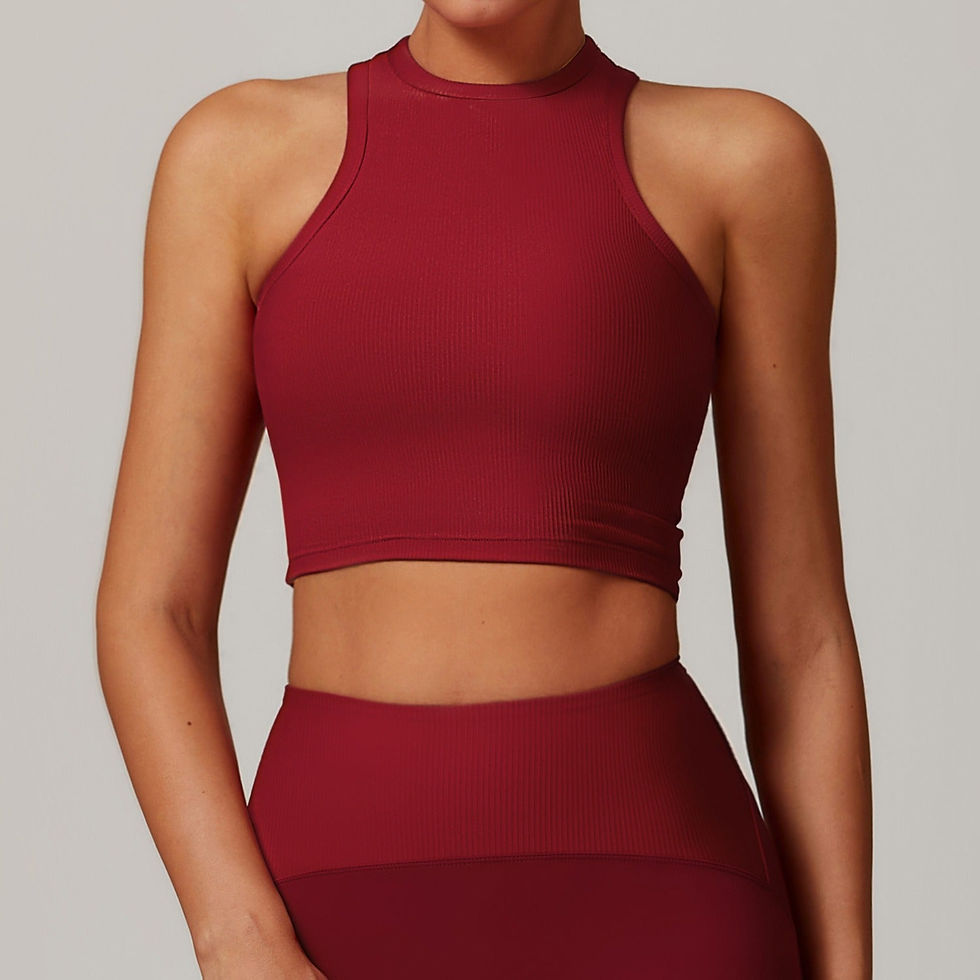 Thumbnail: Melina Micro Ribbed Crop Top