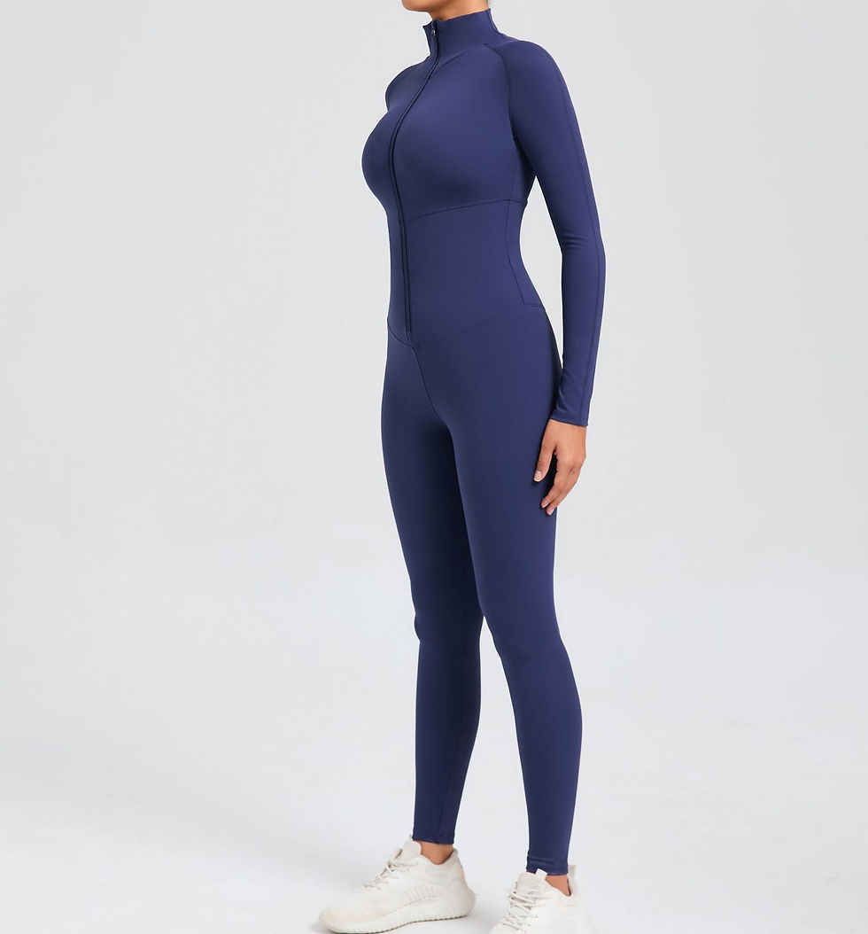 Thumbnail: Core Longsleeve Zip Jumpsuit