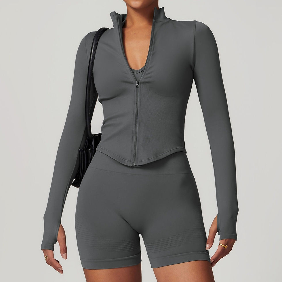 Thumbnail: Blake Longsleeve Zip Top & Shorts Set