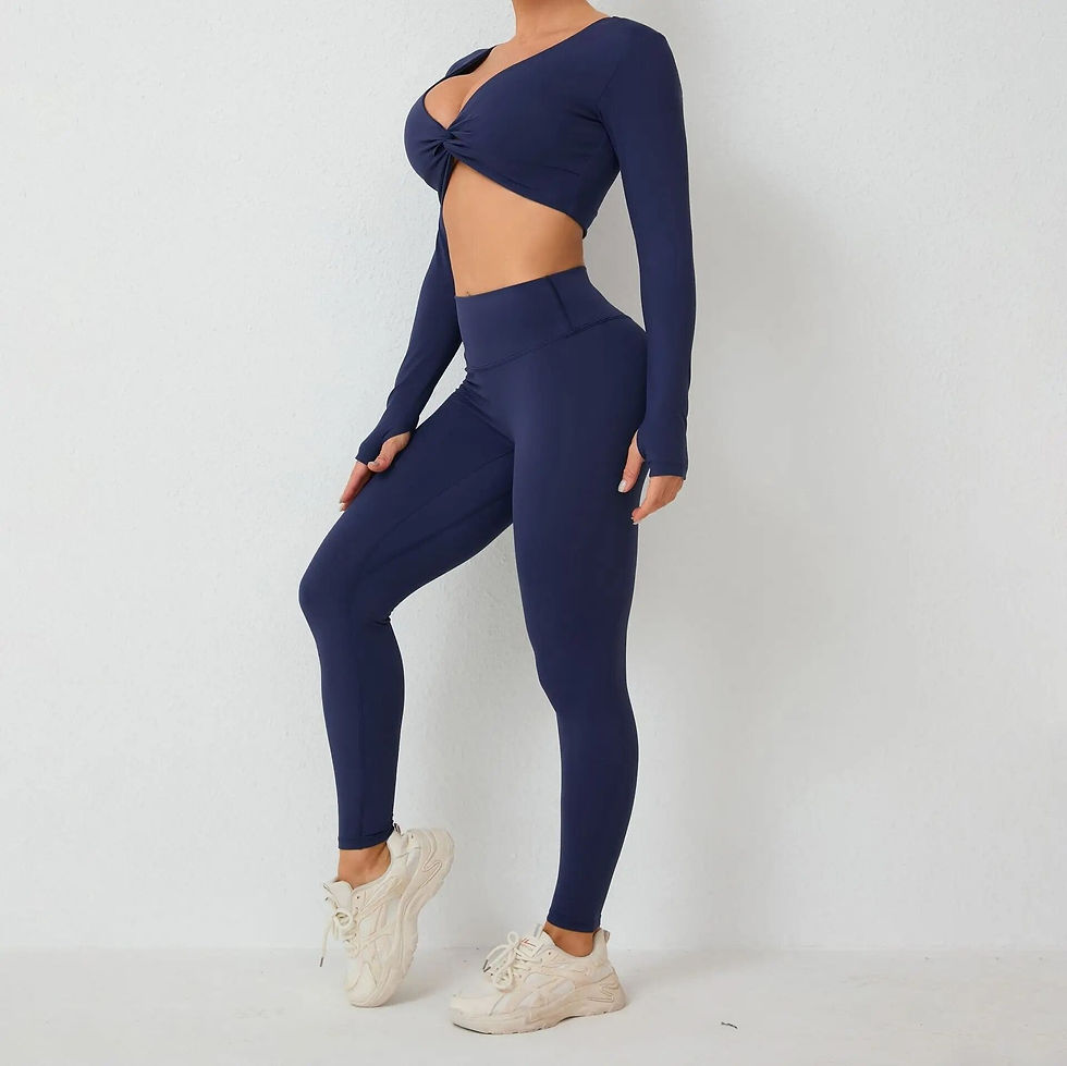 Thumbnail: Winona Twist Longsleeve Top & Leggings Set