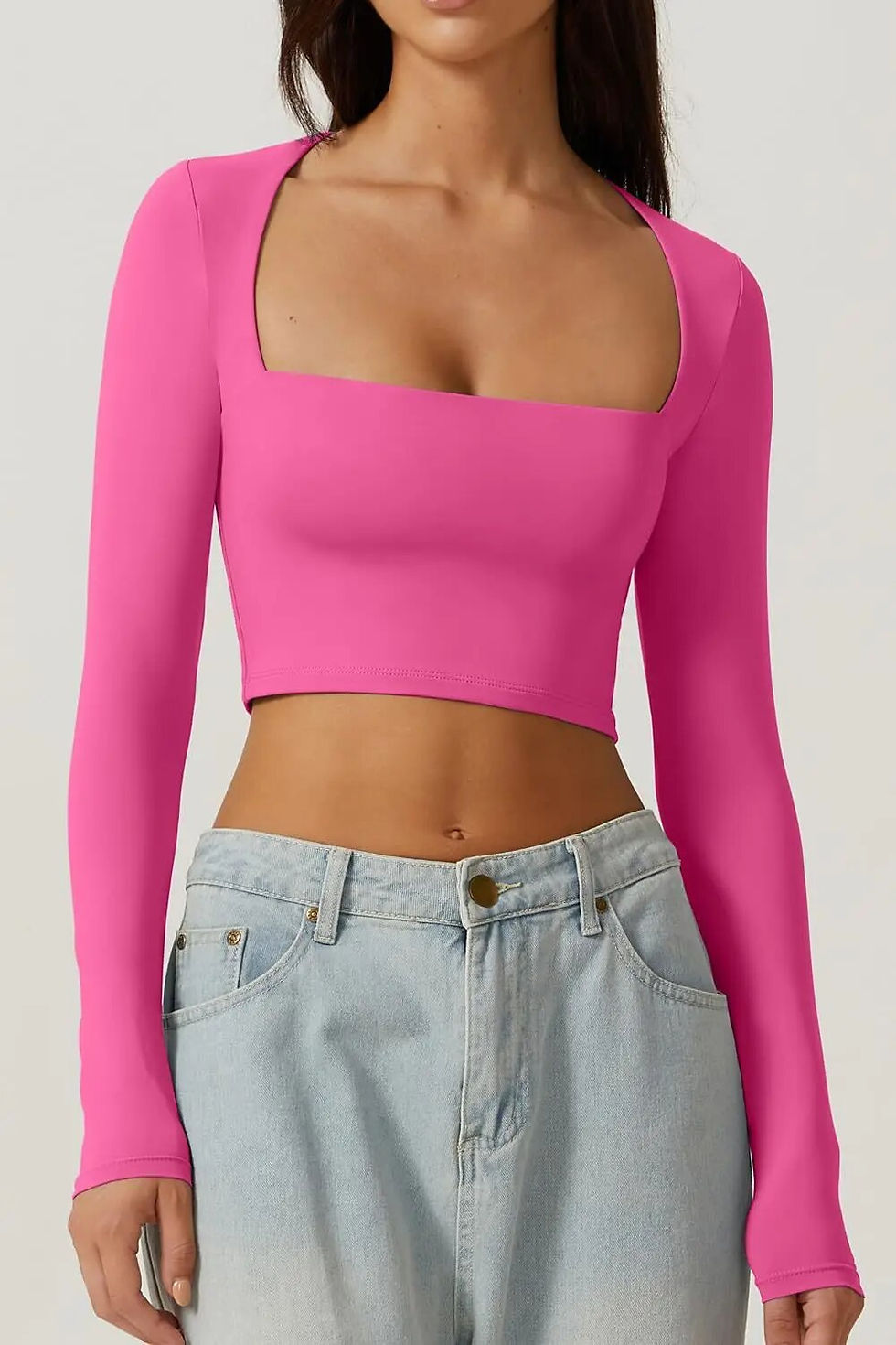 Thumbnail: Square Cut Longsleeve Top
