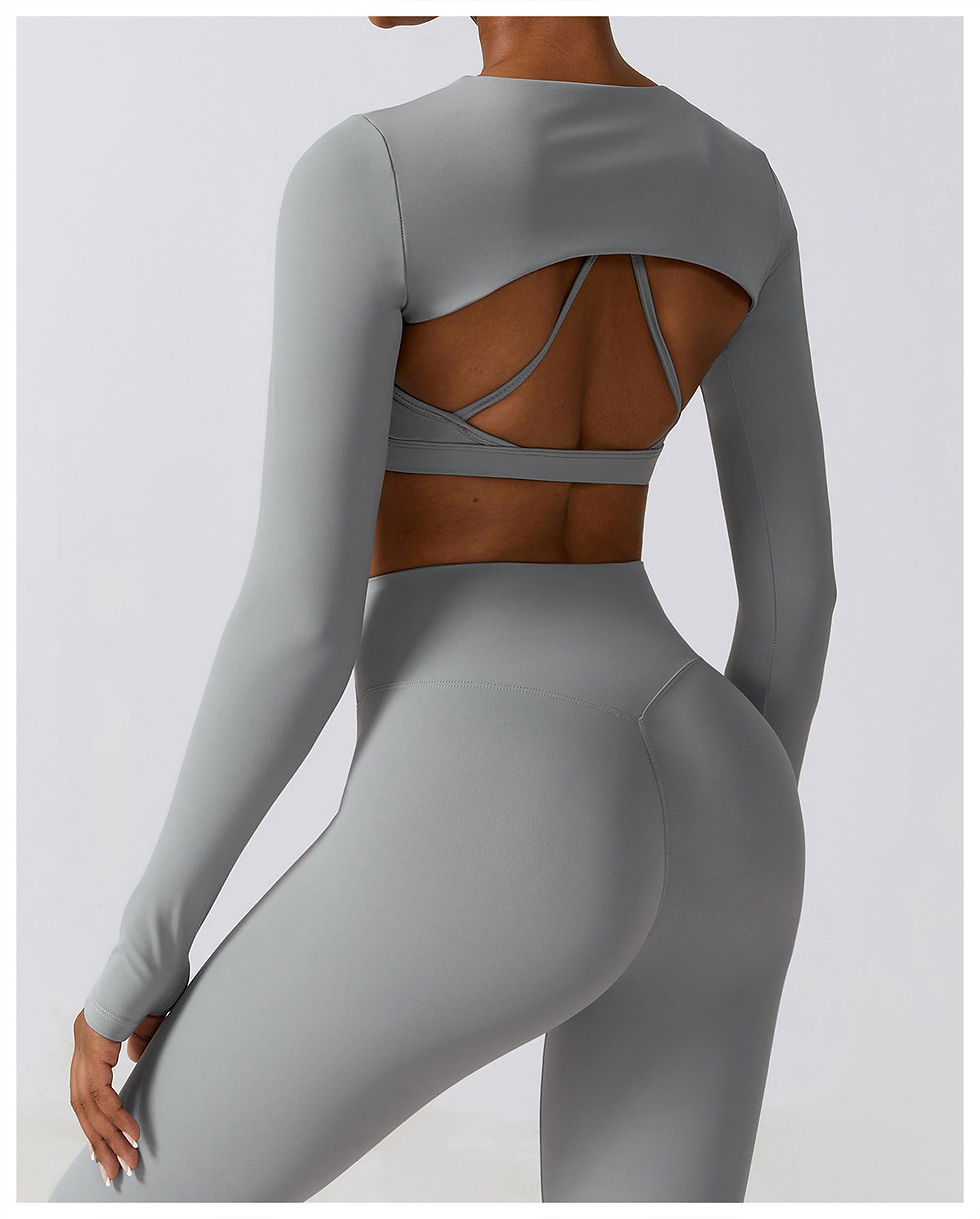 Thumbnail: Thea Crop 3 Pieces Leggings Set
