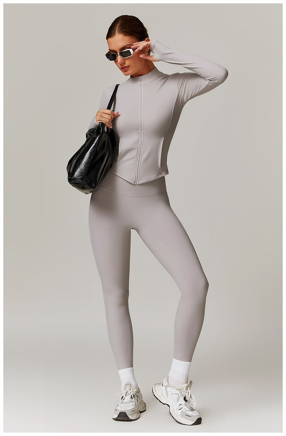 Thumbnail: Butter Longsleeve Zip Top & Leggings Set
