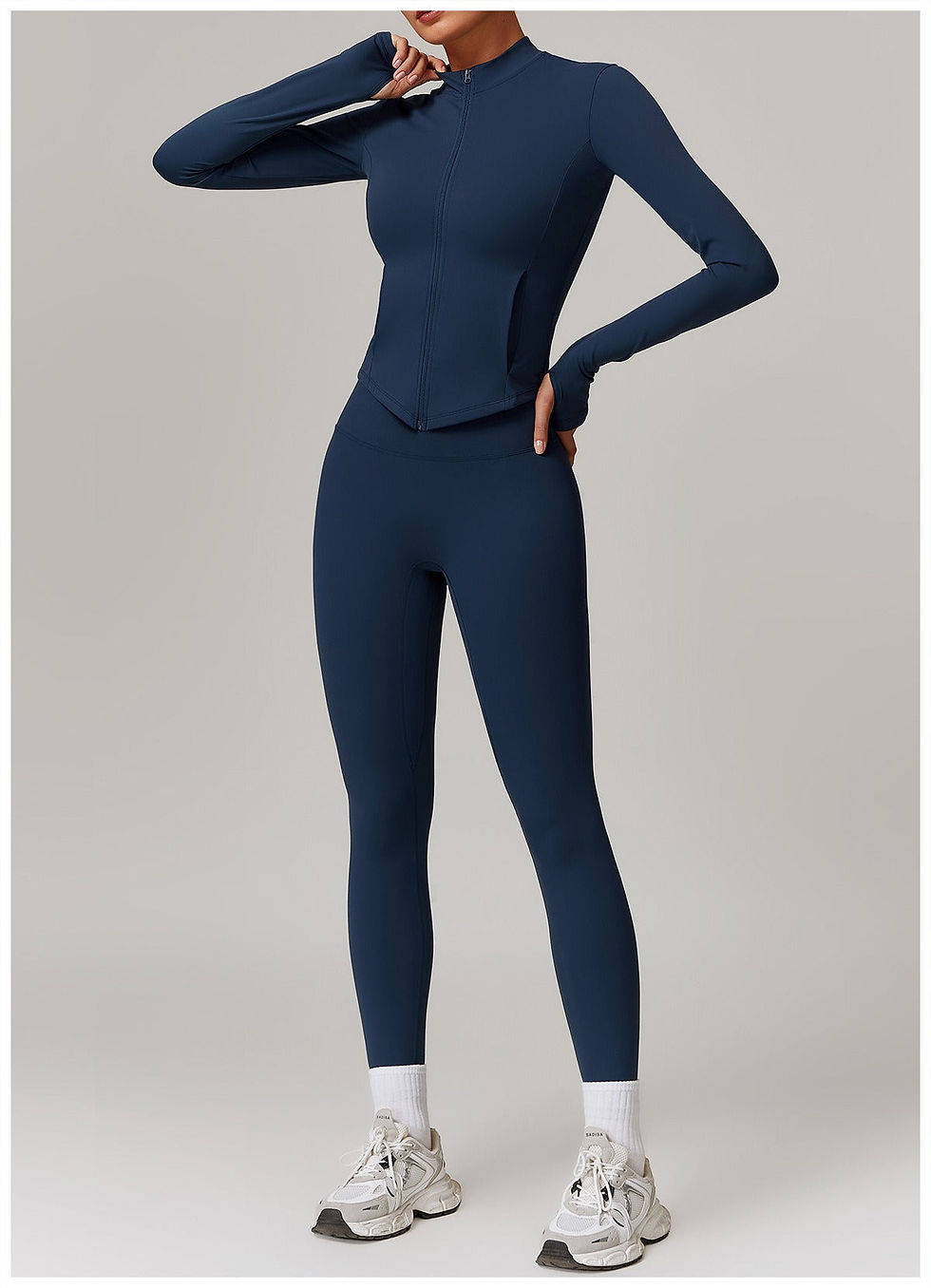 Thumbnail: Impact Longsleeve Zip Top & Leggings Set