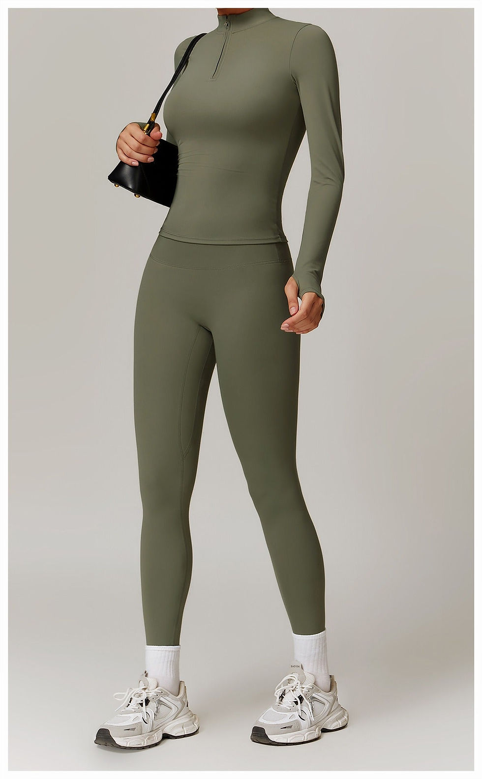 Thumbnail: Rosy Quarter Zip Longsleeve Top