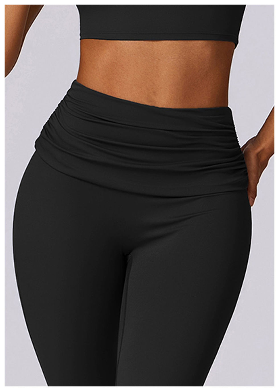 Thumbnail: Vicky Flared Ruched Trousers